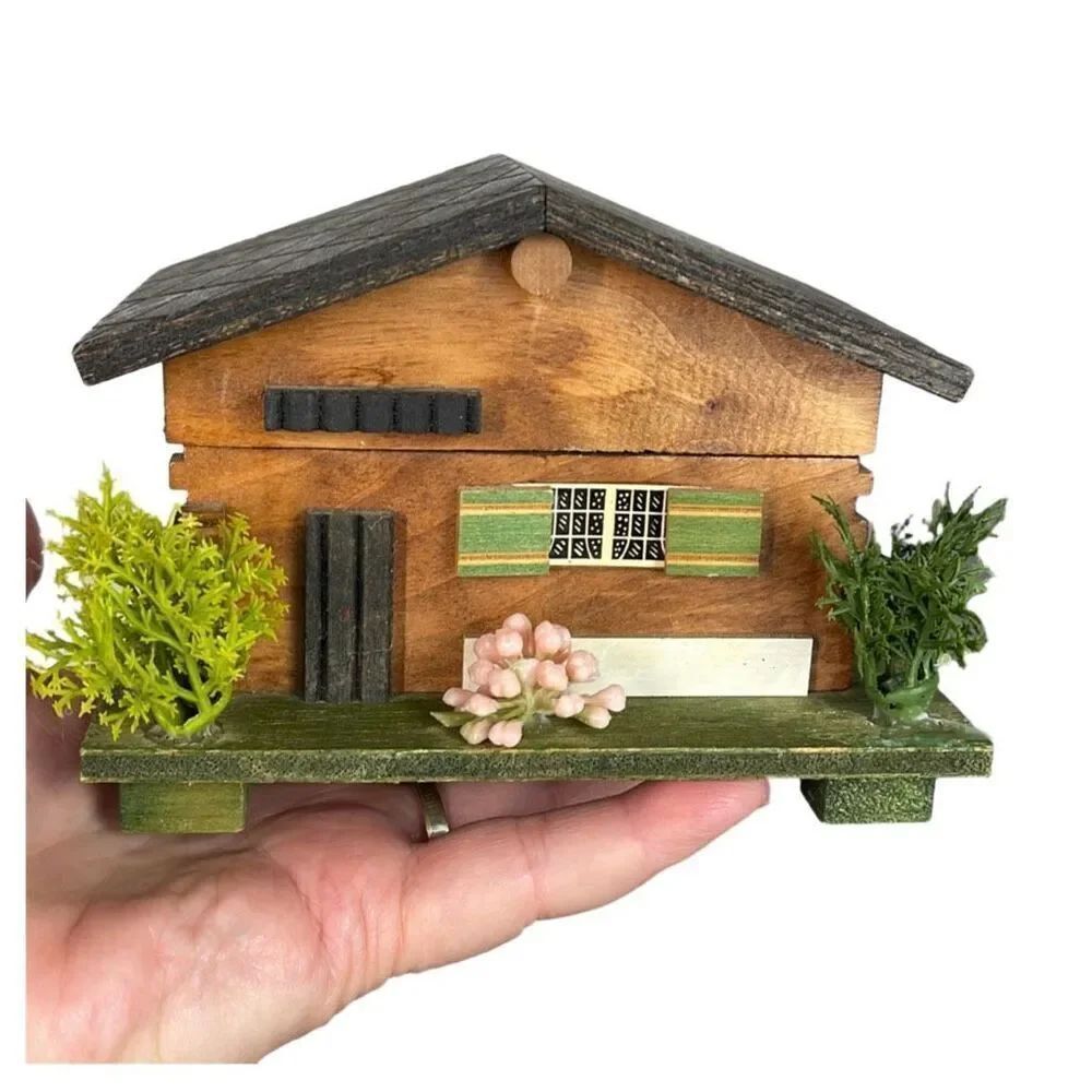 Vintage cabin chalet music box. Laura’s theme.